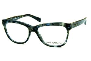 Óculos de grau Dolce & Gabbana acetato colorido preto e cinza mesclados para mulheres