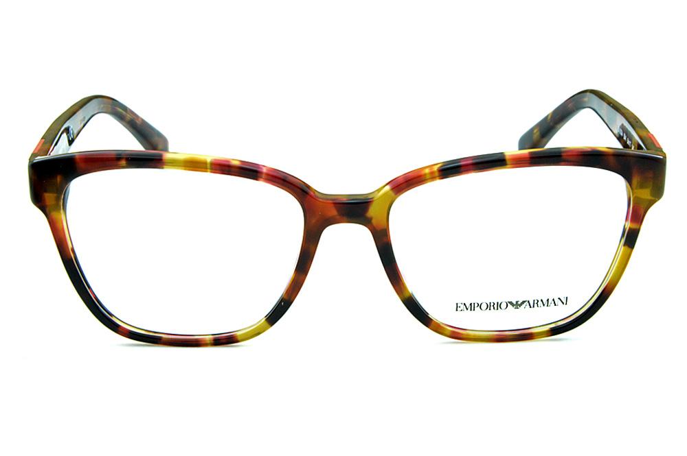 Óculos Emporio Armani EA 3094 Demi tartaruga com logo rosa