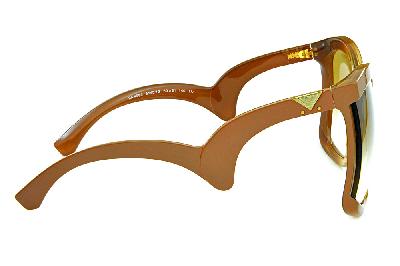 Óculos de sol Emporio Armani EA 4083 Marrom com caramelo com lentes degradê