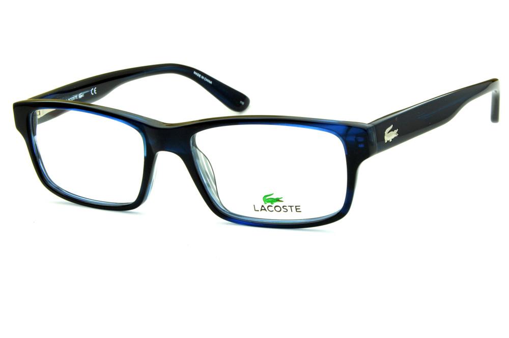 Óculos Lacoste L2705 Azul marinho logo de metal na haste