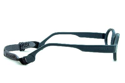 Óculos Infantil Miraflex Cinza em silicone Baby Lux 2 40/14 Cinza (de 5 a 7 anos)