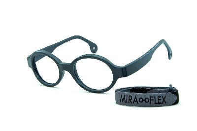 Óculos Infantil Miraflex Cinza em silicone Baby Lux 2 40/14 Cinza (de 5 a 7 anos)