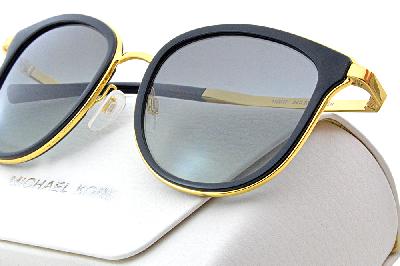 Óculos de Sol Michael Kors MK 1010 Adrianna 1 Metal dourado e acetato preto