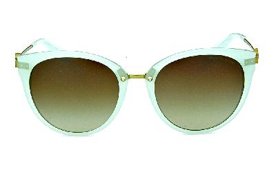 Óculos de Sol Michael Kors MK 6040 Abela 3 Verde água com hastes em metal bronze