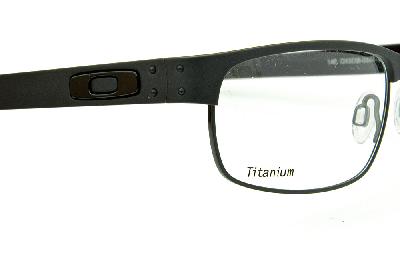 Óculos Oakley OX 5038 Metal Plate Titanium Preto fosco