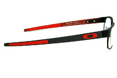 Óculos Oakley OX 5079 Carbon plate Black / Ferrari Red metal preto fosco - EDIÇÃO FERRARI