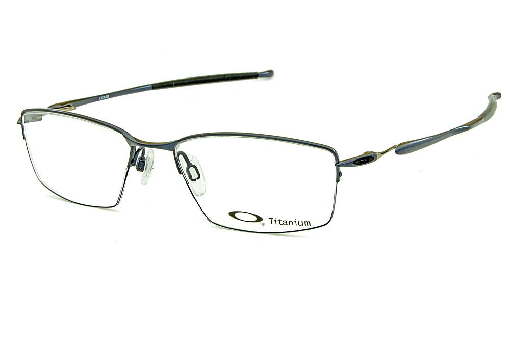 Óculos Oakley OX5113 Lizard Metal Titanium Azul metálico e prata