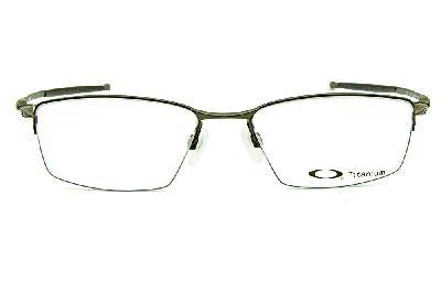 Óculos Oakley OX 5113 Lizard Metal Titanium nylon Bronze com ponteiras emborrachadas