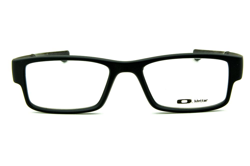 Óculos Oakley OX 8046 Airdrop Satin Black acetato preto fosco com ponteiras emborrachadas