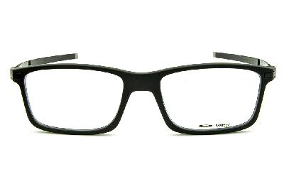 Óculos de grau Oakley Pitchman acetato preto fosco com haste de metal preta para homens
