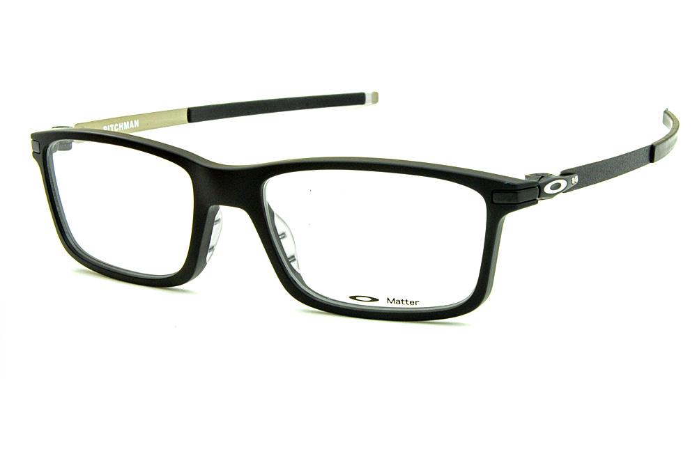 Óculos Oakley OX8050 Pitchman acetato preto fosco haste metal