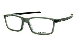 Óculos Oakley OX 8092 Pitchman Carbon Grey Smoke acetato cinza fosco com hastes em fibra de carbono