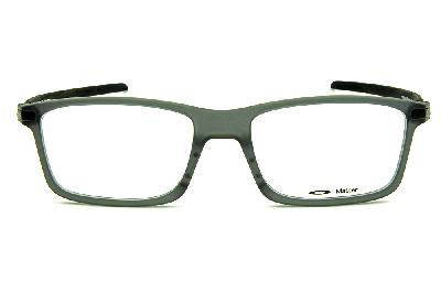 Óculos Oakley OX 8092 Pitchman Carbon Grey Smoke acetato cinza fosco com hastes em fibra de carbono