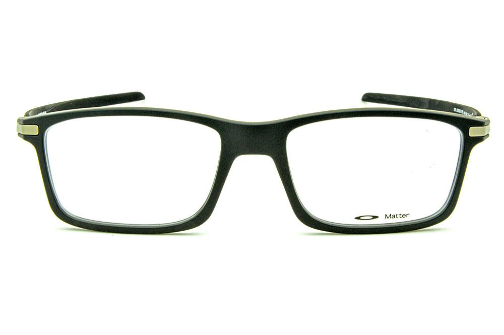 Óculos Oakley Pitchman Carbon Satin Black acetato preto fosco e hastes em fibra de carbono