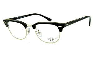 Óculos Ray-Ban Clubmaster RB 5154 Acetato preto com metal prata