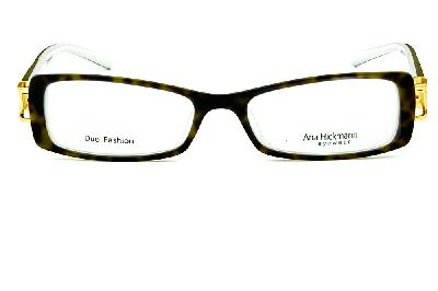 Óculos Ana Hickmann AH 6127N branco com haste giratória onça tartaruga e strass cristal