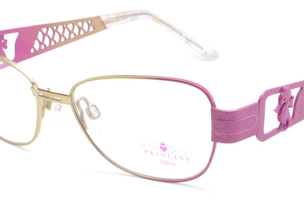 Óculos Disney Princesa P1 3165 metal pink dourado feminina
