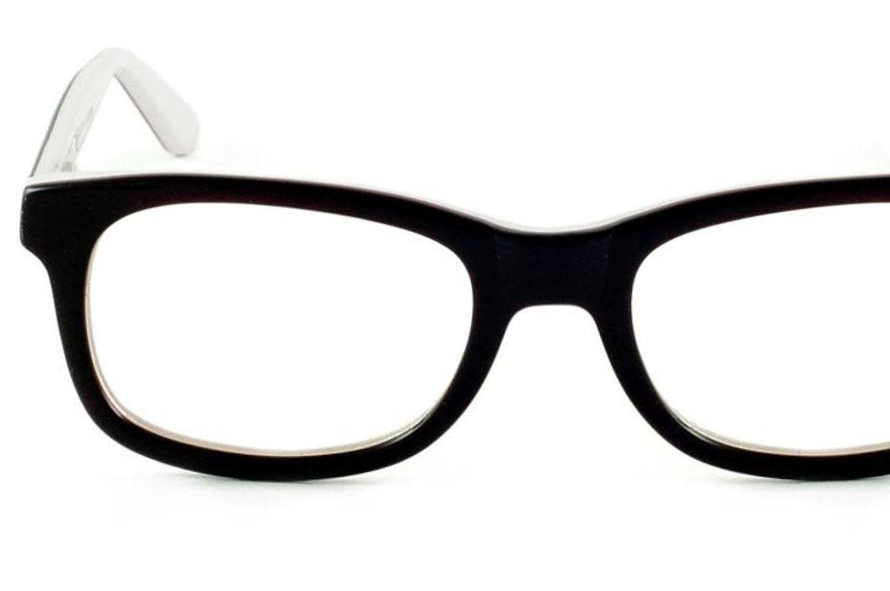 Óculos Ilusion BC5028 de grau marrom e branco feminino