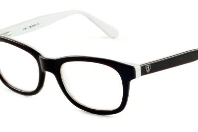 Óculos de grau Ilusion acetato marrom café escuro e branco para mulheres