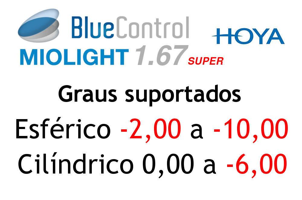 Lente Hoya Blue Control Filtro Luz Azul super fina grau alto miopia