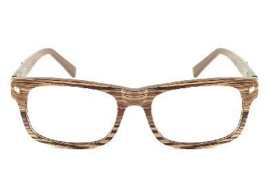 Óculos de grau Ilusion acetato marrom mesclado efeito madeira feminino