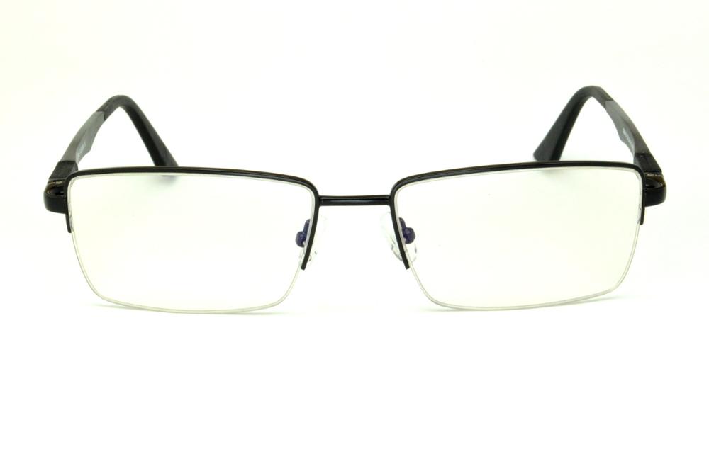 Óculos Ilusion fio de nylon preto com haste preta flexível de mola