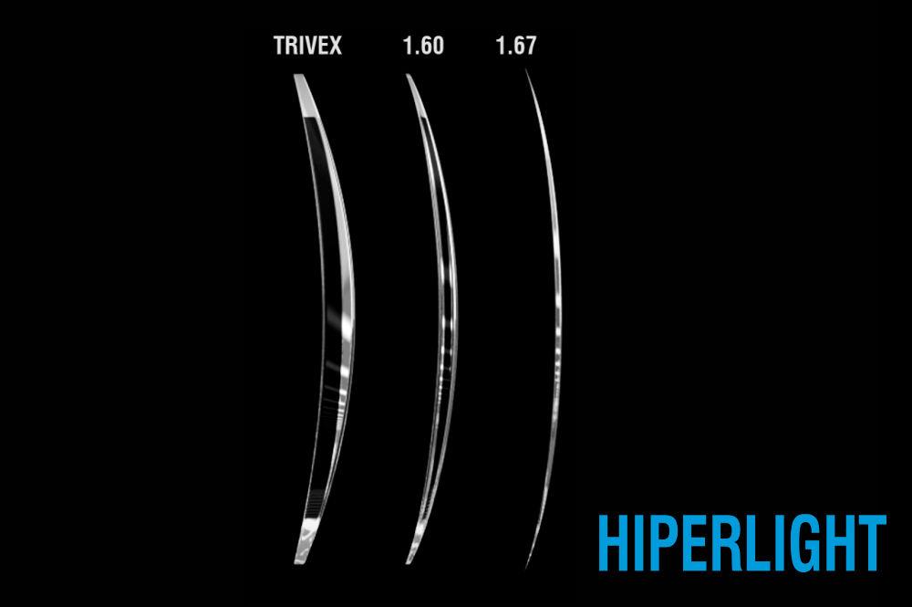 Lente Hoya Hiperlight 1.67 alto índice ESPECIAL Grau alto Esférico 0 a +6,50 / Cilíndrico 0 a -3,00