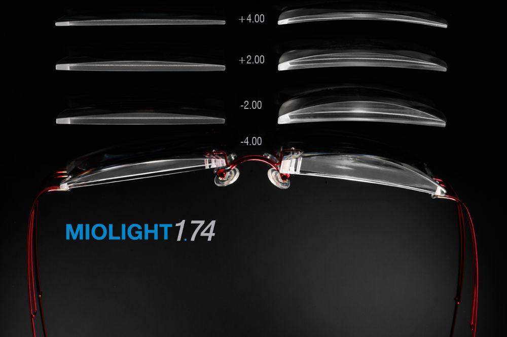 Lente Hoya Miolight Long Life 1.74 extra fina grau esférico miopia -2,00 a -10, cilíndrico 0 a -2,00