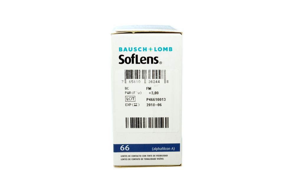 Lente de contato Bausch Lomb Soflens 66 .:. esférico +4,00 kit com 6 lentes