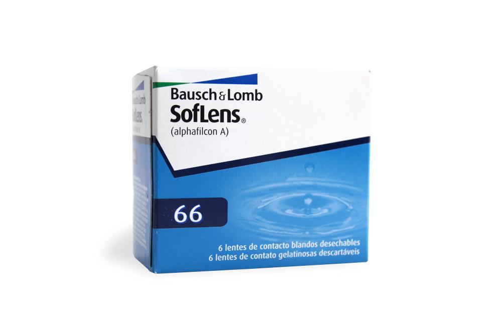 Lente de contato Bausch Lomb Soflens 66 .:. esférico +4,00 kit com 6 lentes