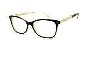 Óculos Ana Hickmann HI 6014 acetato marrom com haste metal dourada
