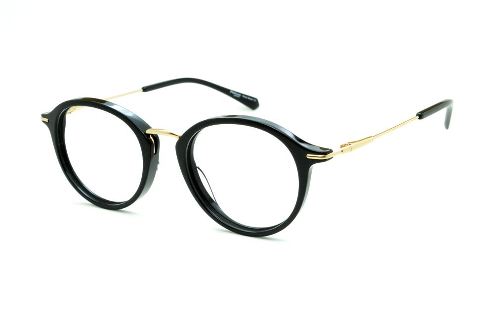 Óculos Ana Hickmann HI6019 preto haste metal dourada feminino