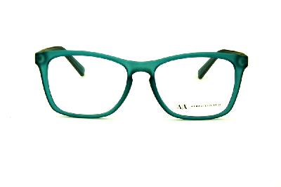 Óculos de grau Armani Exchange acetato azul esverdeado fosco para homens e mulheres