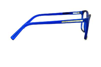 Óculos Armani Exchange AX 3012 azul royal fosco com detalhe prata nas hastes