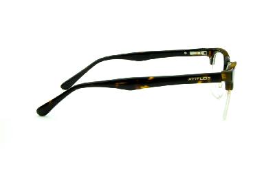 Óculos Atitude fio de nylon modelo clubmaster efeito demi tartaruga feminino