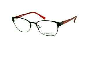 Óculos Atitude AT 1583 preto com hastes vermelhas