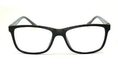 Óculos de grau Atitude em acetato preto com haste cinza para homens 