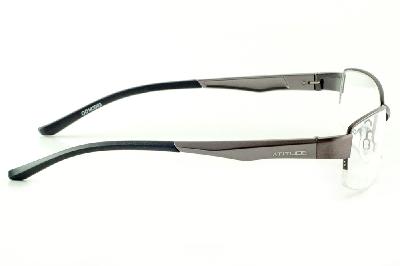 Óculos de grau Atitude em fio de nylon metal cinza chumbo para homens