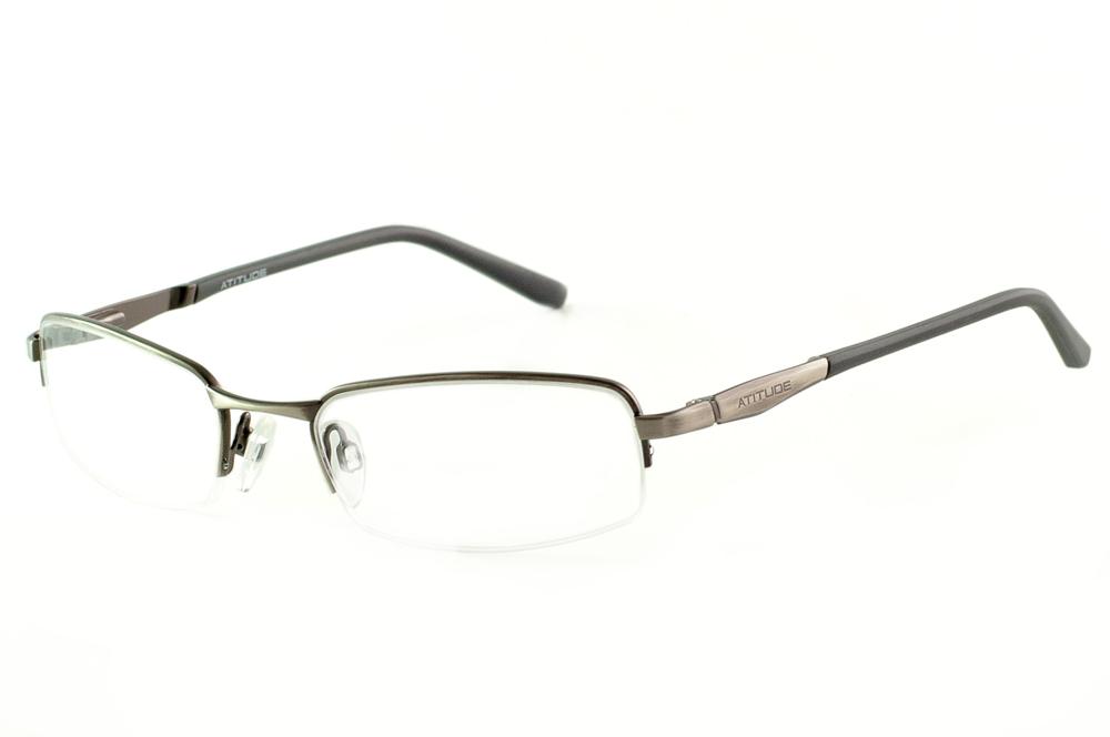 Óculos AT1496 Atitude bronze/grafite haste flexível de mola