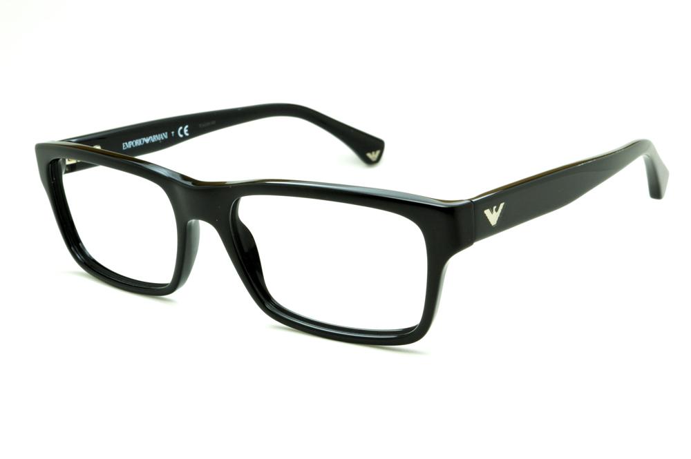 Óculos Emporio Armani EA3050 preto em acetato