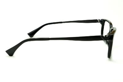 Óculos Emporio Armani EA 3030 preto piano em acetato com haste em metal