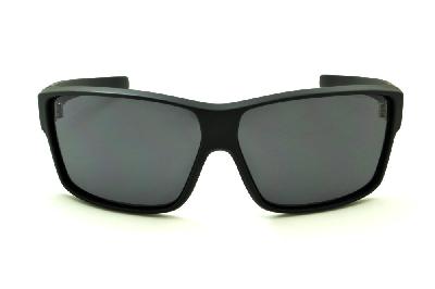 Óculos de sol Hot Buttered HB Big Vert preto fosco com lente cinza para homens