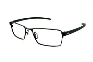 Óculos HB Black Matte Black - Metal preto fosco e detalhe metal