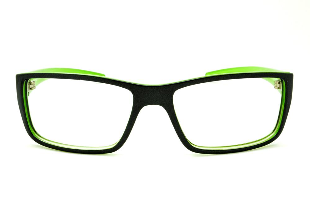 Óculos de grau Hot Buttered HB Polytech chumbo brilhante e verde para homens