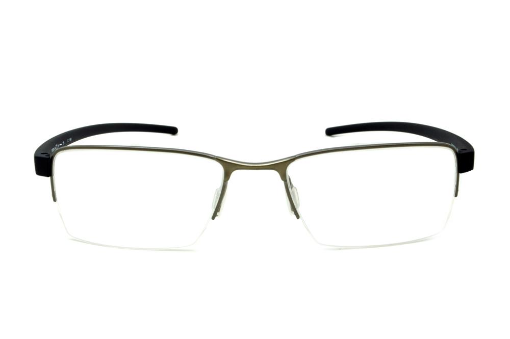 Óculos de grau Hot Buttered HB MXFusion fio de nylon e metal grafite fosco com haste preta