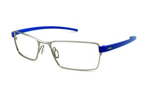 Óculos de grau Hot Buttered HB Duotech em metal grafite com haste azul royal para homens