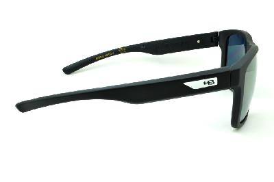 Óculos de sol HB H-BOMB preto fosco e lente espelhada Edição Especial Miguel Pupo