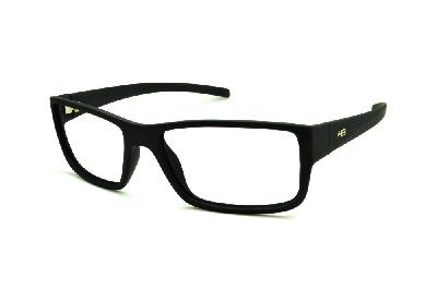 Óculos de grau Hot Buttered HB Polytech preto fosco retangular masculino esportivo
