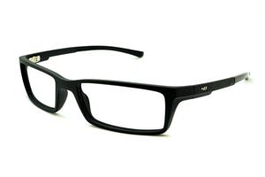 Óculos HB Matte Black - Acetato preto fosco e detalhe metal