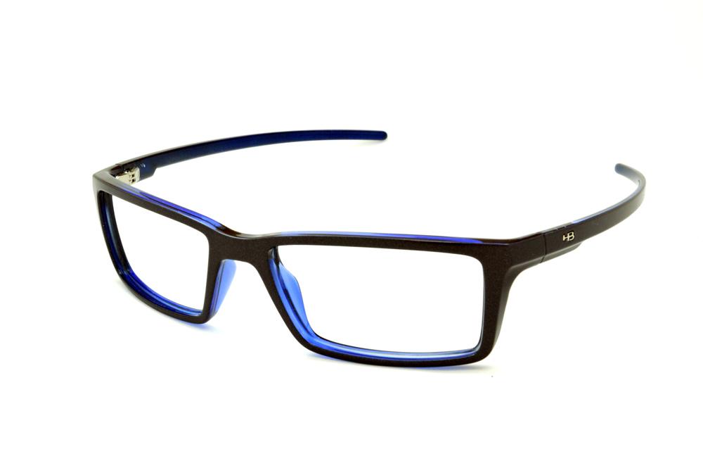 Óculos HB Metalic Blue chumbo brilhante/azul e detalhe metal